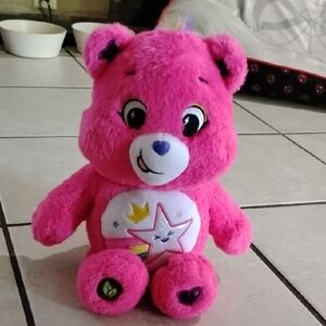 Care Bears Pink and White Stuffed Animal Plush